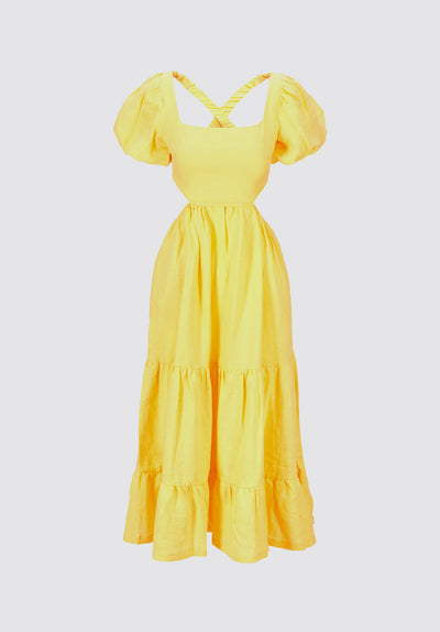 Georgine Dress | Yellow
