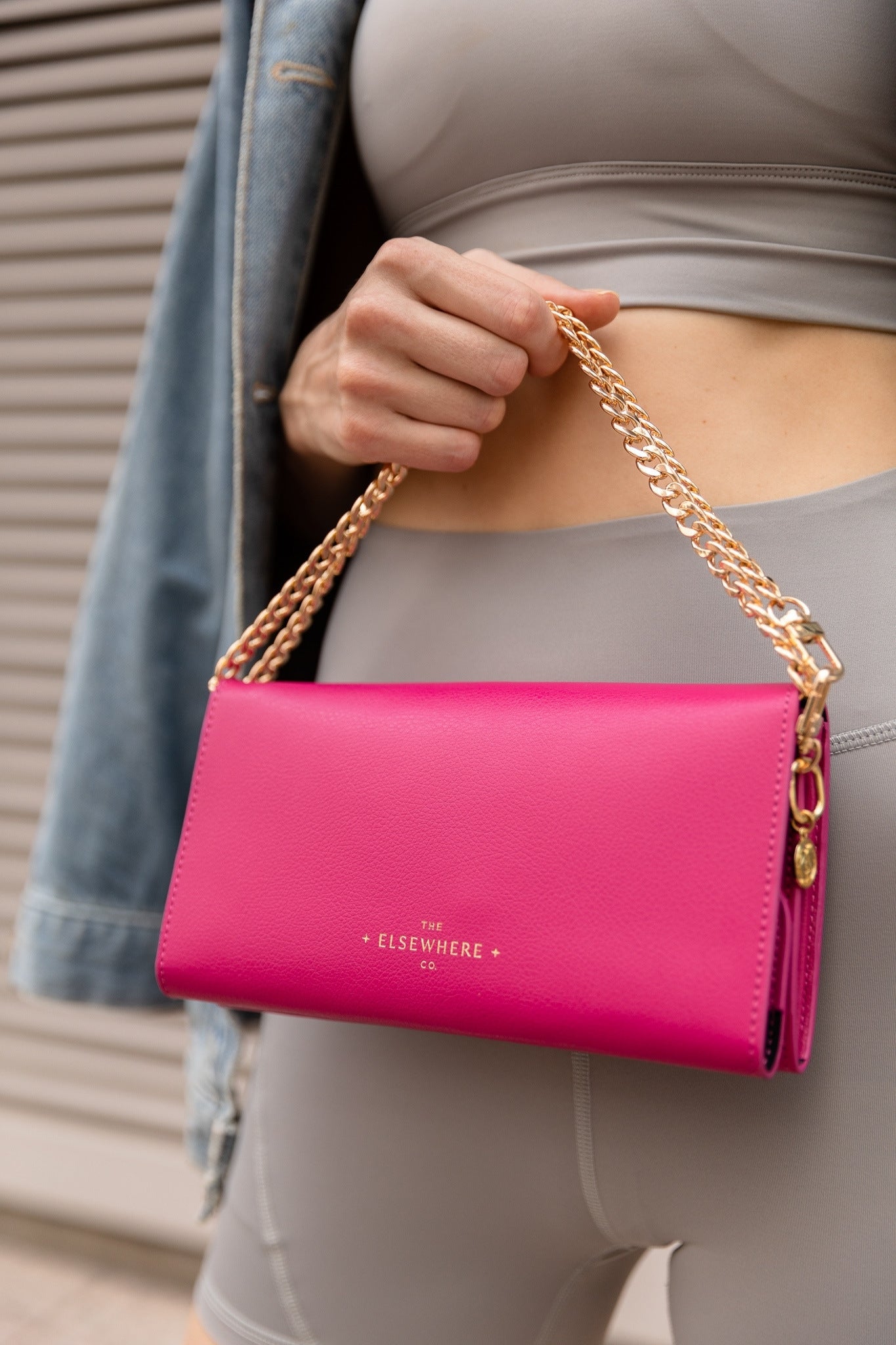 7 Days, 7 Ways Wallet & Curb Chain Set | Paradise Pink