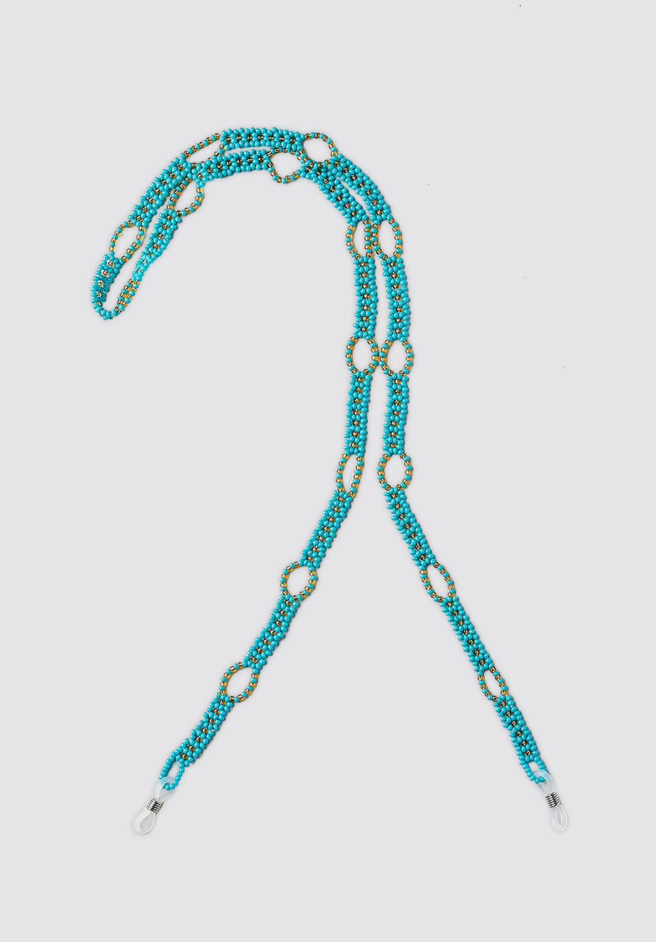 Beaded Sunglass Strap | Turquoise & Gold