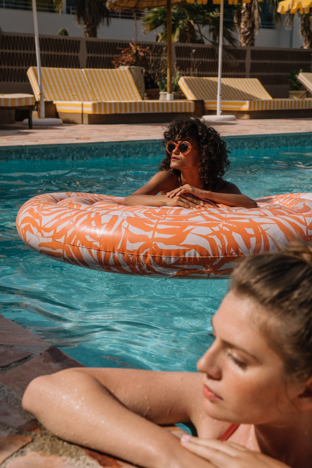 Large Round Inflatable Mattress | Bahia Corail