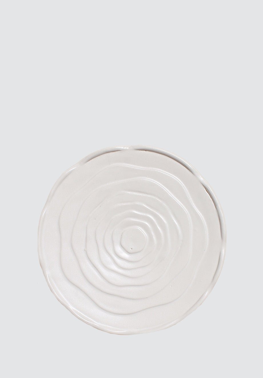 10" Rose Plate | White - Plain Tiger Crockery