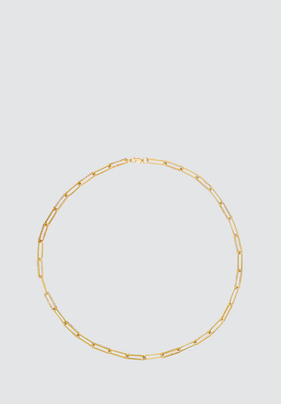 Olivia 68 Pave Paperclip Necklace