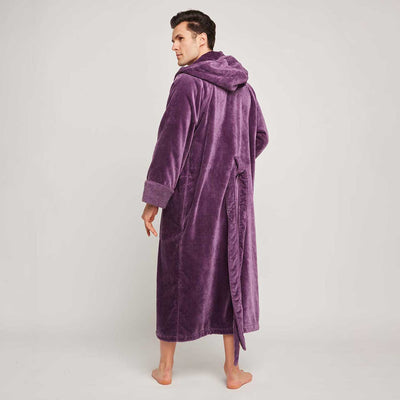 Organic Cotton Hooded Robe - Mens