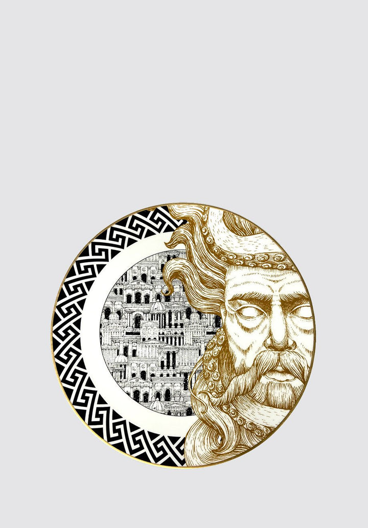 Atlantis Poseidon Plate 2 - Plain Tiger Crockery