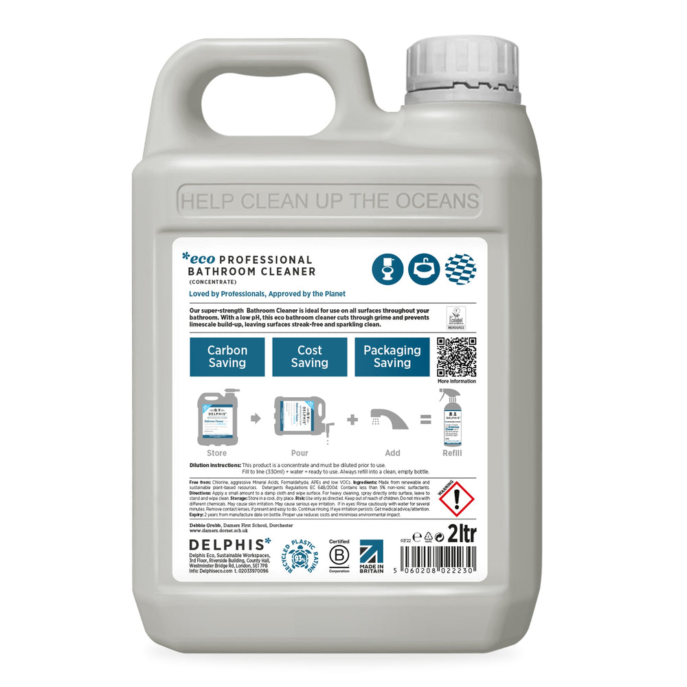 Bathroom Cleaner 2Ltr Refill (Concentrate) - Plain Tiger Bathroom