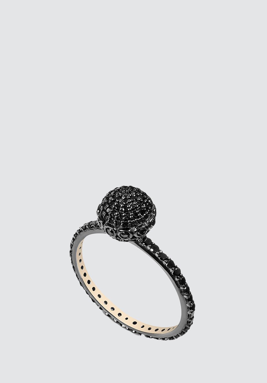 Black Orb Ring - Plain Tiger Women's Rings