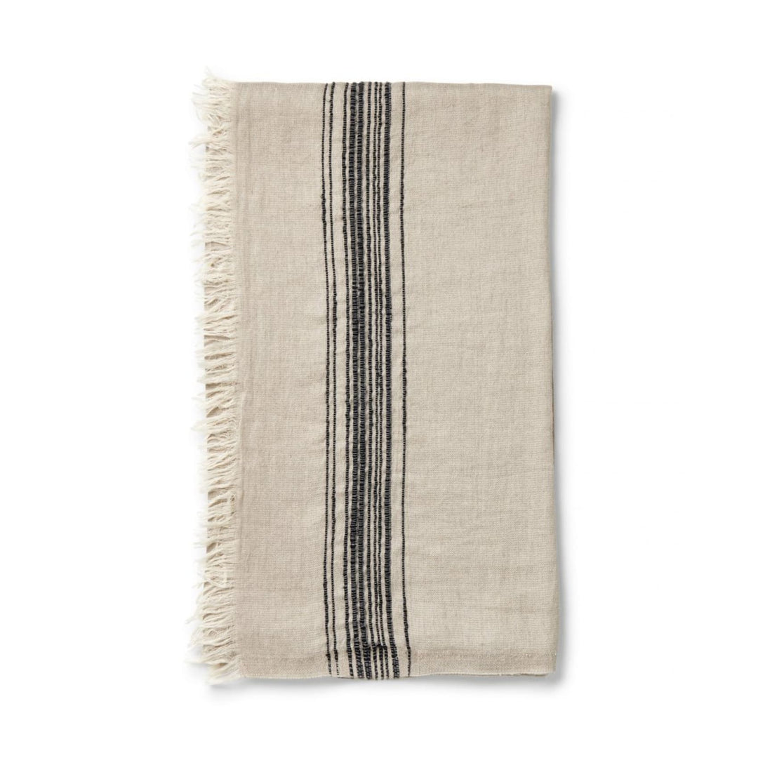 Ceren Linen Peshtemals - Plain Tiger Blankets & Throws