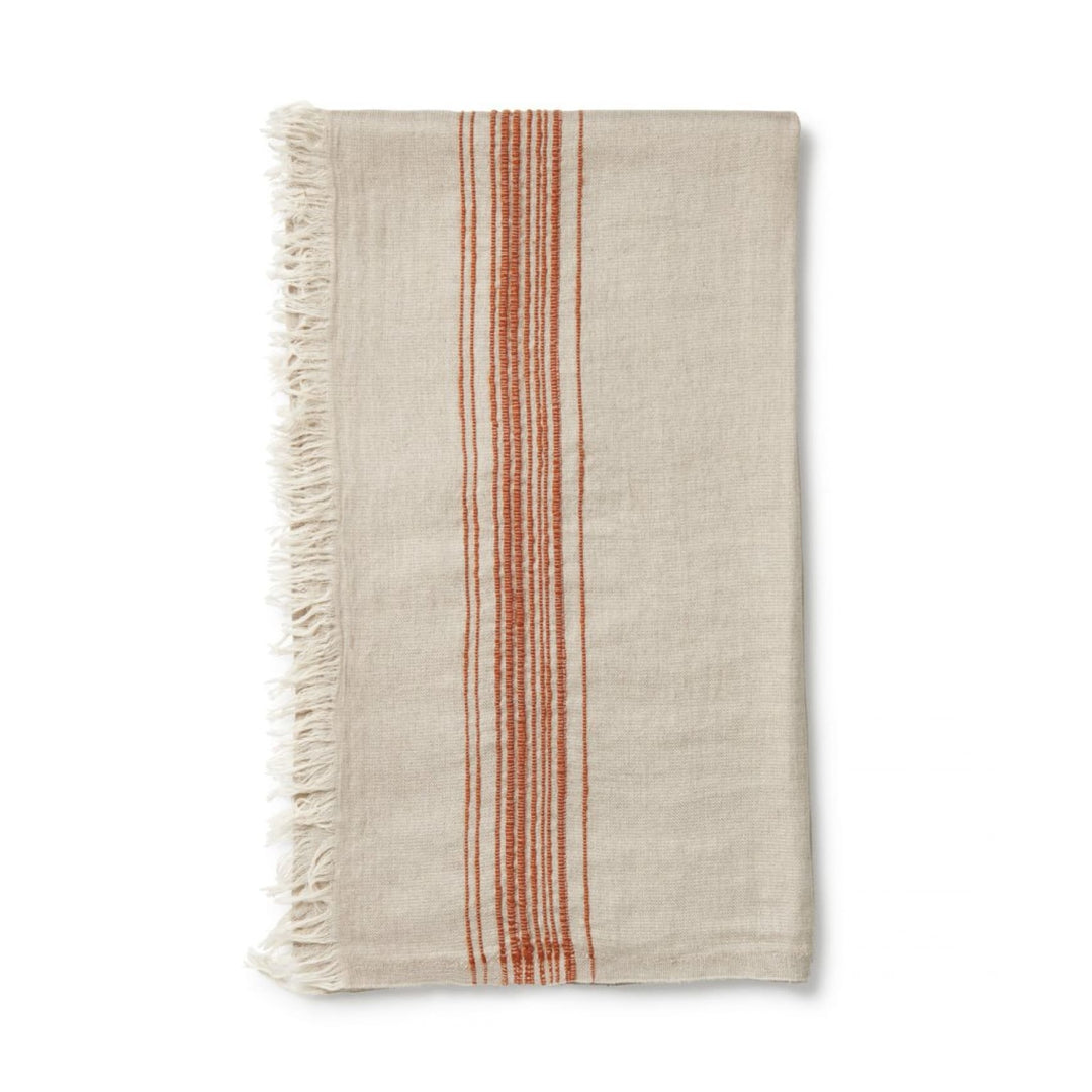 Ceren Linen Peshtemals - Plain Tiger Blankets & Throws