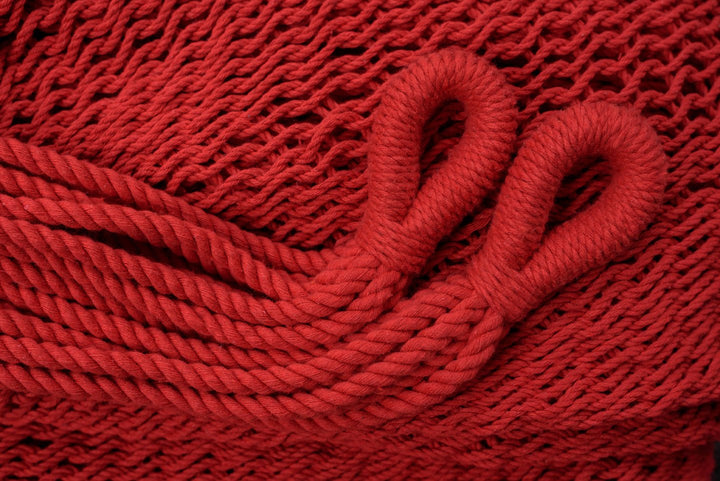 Classic Red Cotton Hammock - Plain Tiger