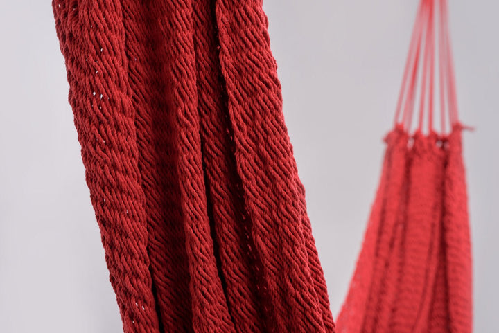 Classic Red Cotton Hammock - Plain Tiger