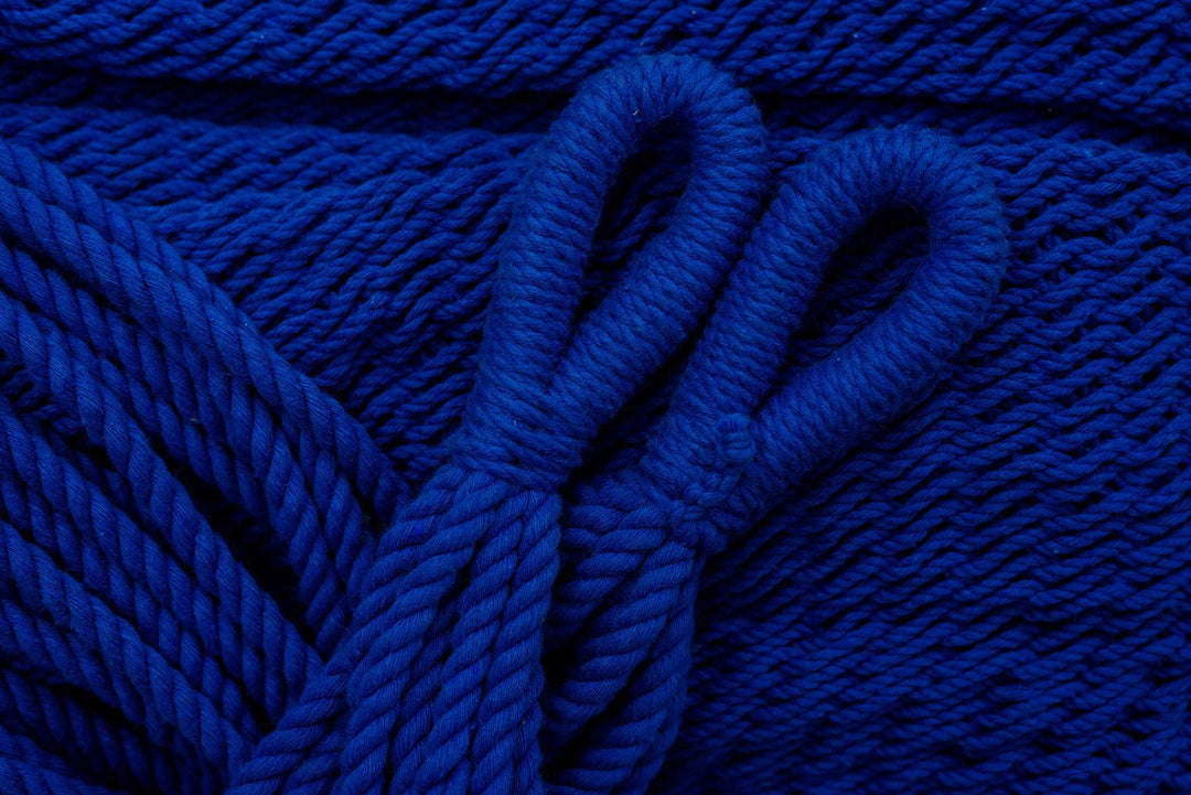 Cobalt Blue Cotton Hammock - Plain Tiger