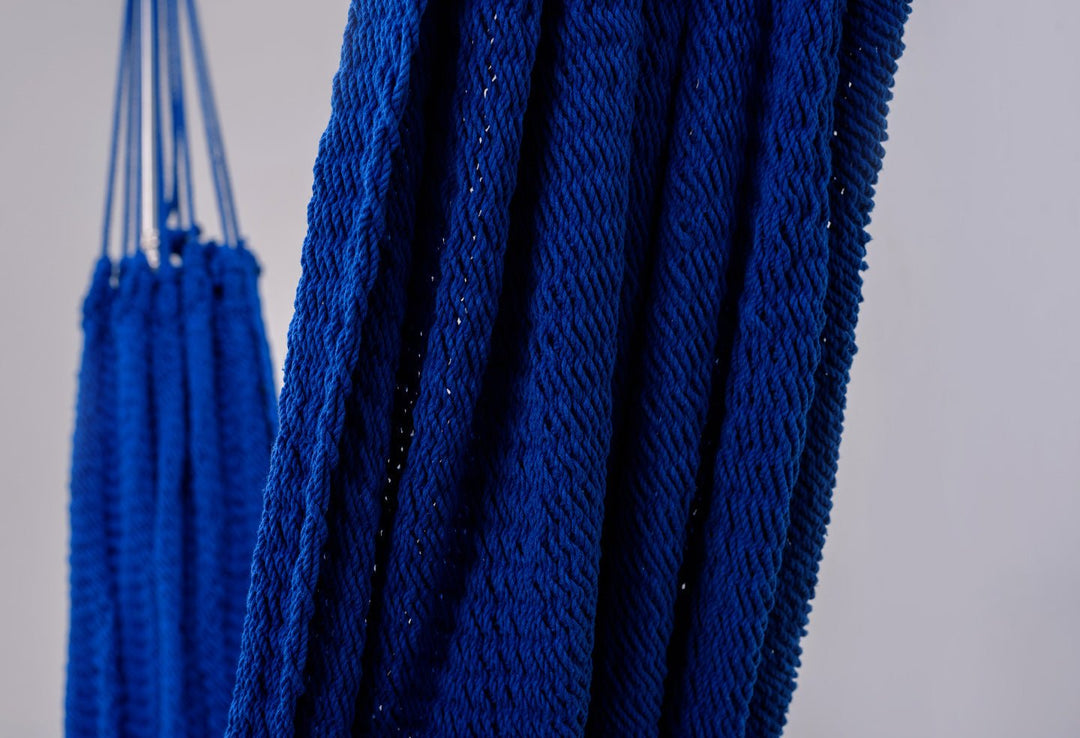 Cobalt Blue Cotton Hammock - Plain Tiger