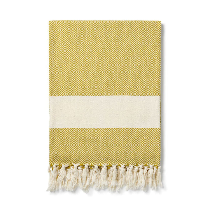 Damla Organic Cotton Blankets - Plain Tiger Blankets & Throws