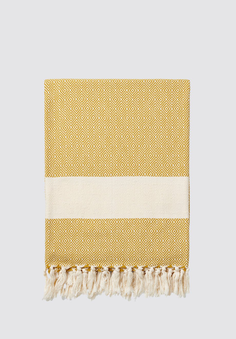 Damla Organic Cotton Blankets - Plain Tiger Blankets & Throws