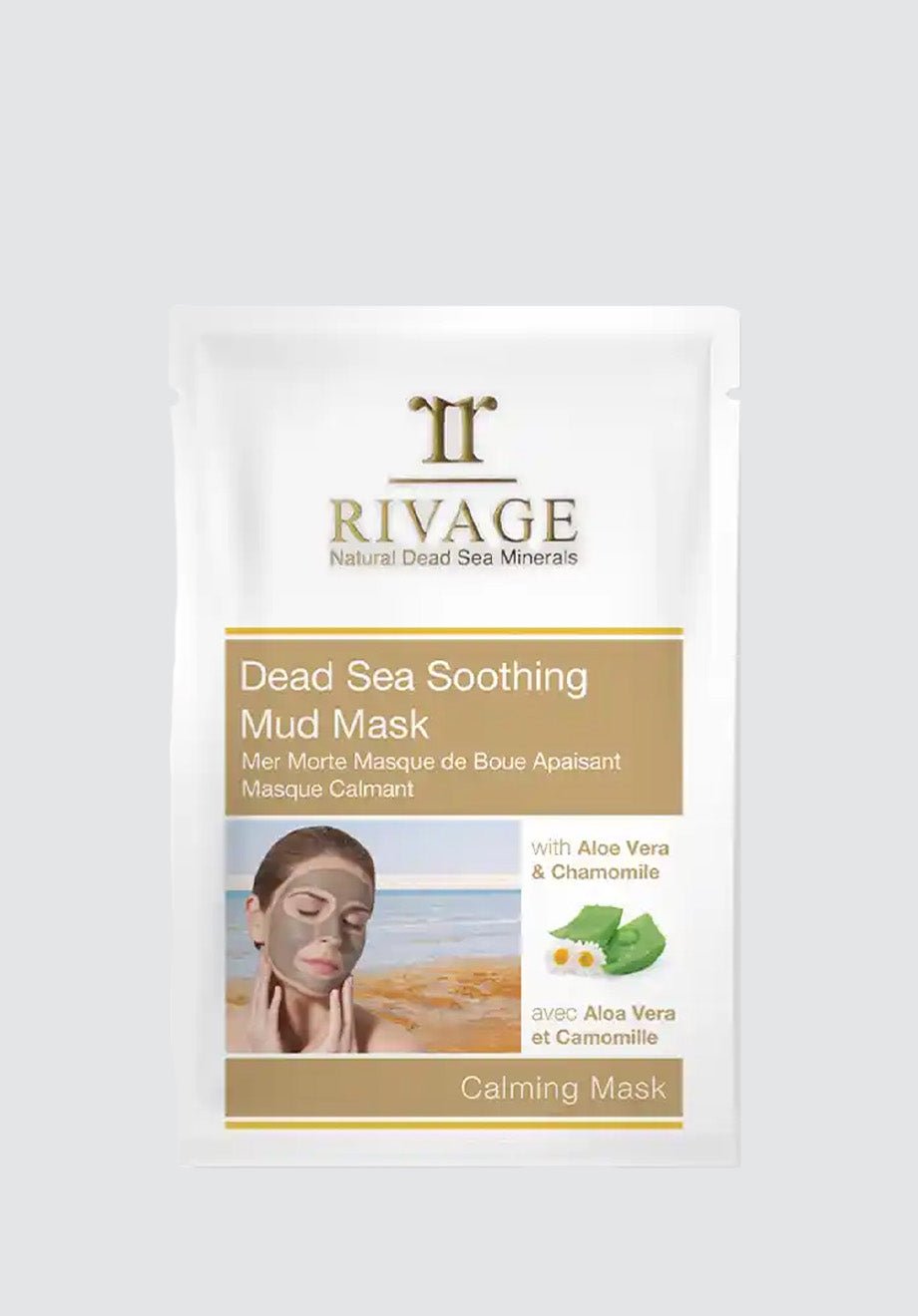 Dead Sea Soothing Mud Mask | 4 x 25g Sachets - Plain Tiger Face Masks