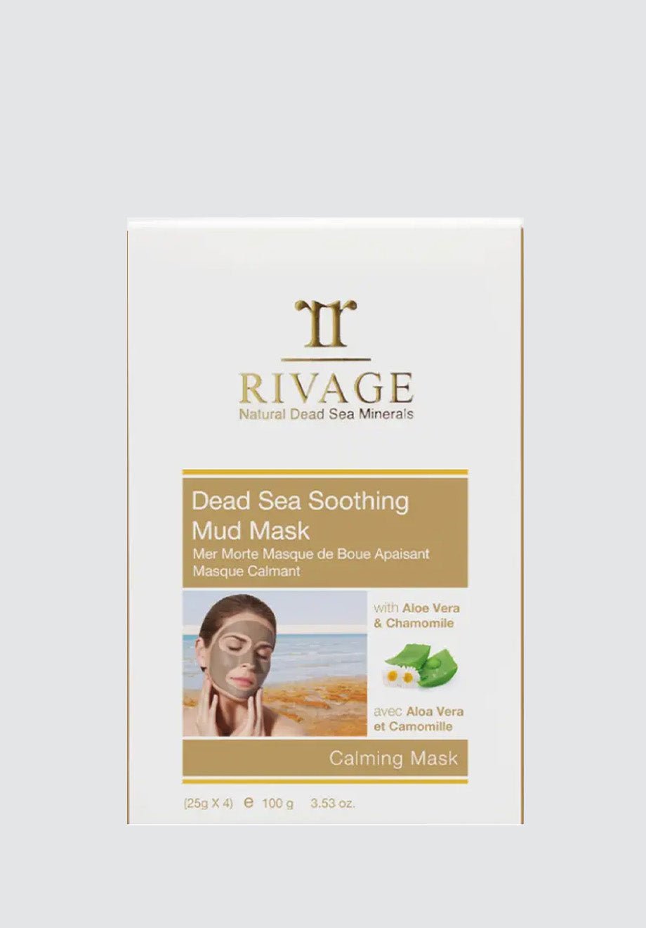 Dead Sea Soothing Mud Mask | 4 x 25g Sachets - Plain Tiger Face Masks