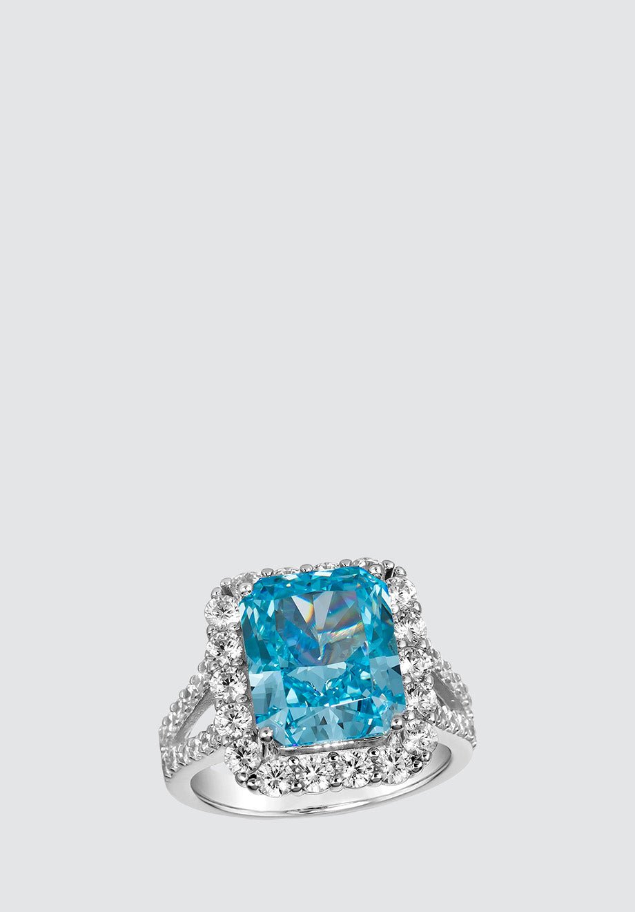 Diana 45 Ring Aquamarine - Plain Tiger Rings