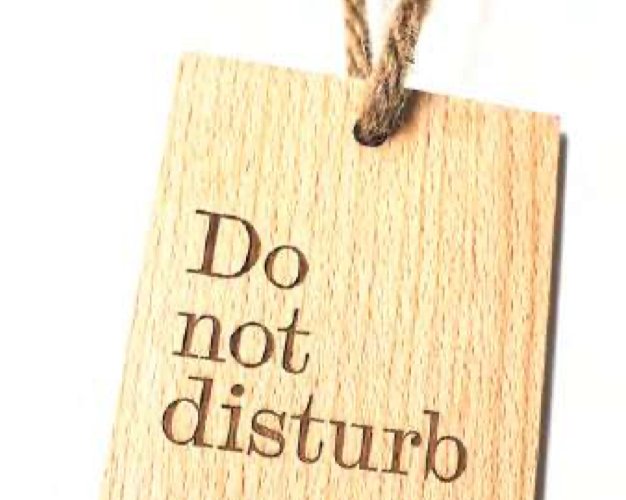 Do Not Disturb Sign - Plain Tiger