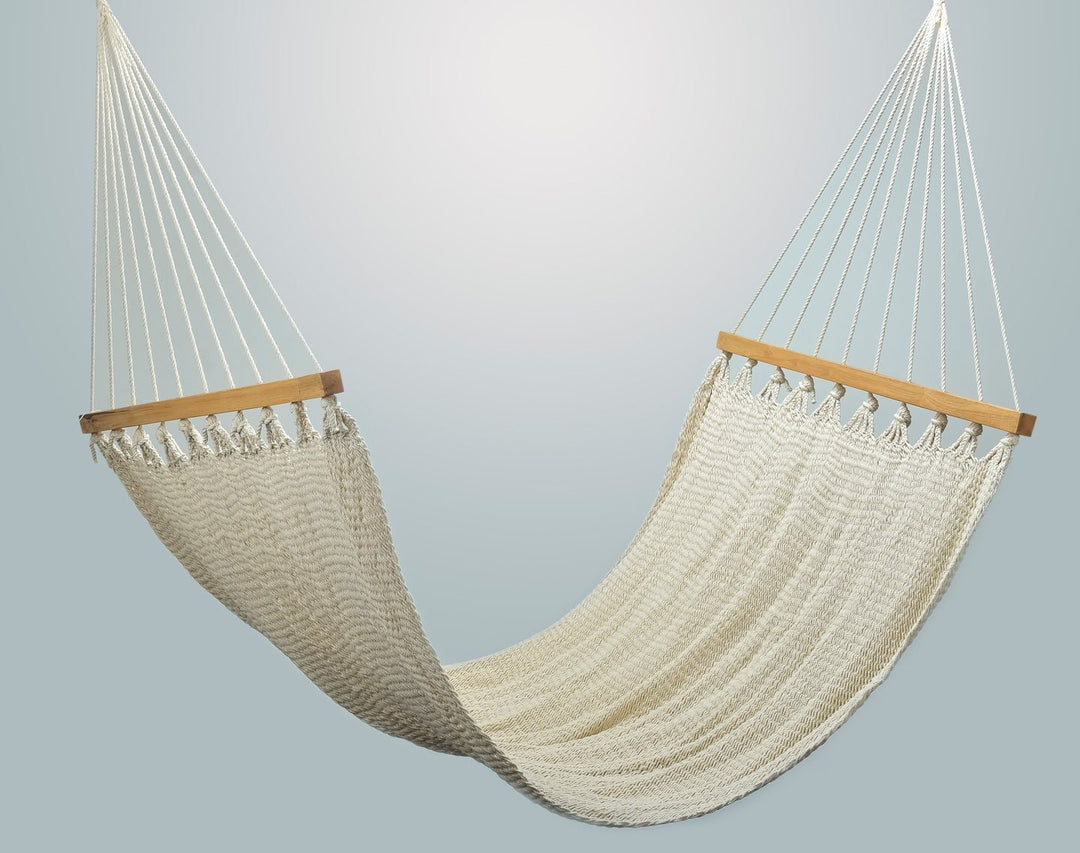 Earth Natural Cotton Hammock (Wooden Bar) - Plain Tiger