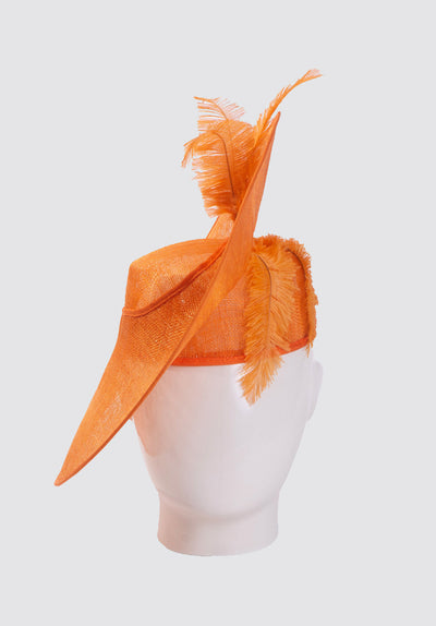 Khanyi, Orange Sinamay Hat