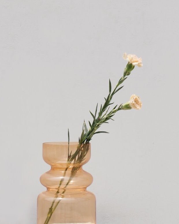 Elsa Glass Vase | Tangerine Orange - Plain Tiger Vases & Vessels