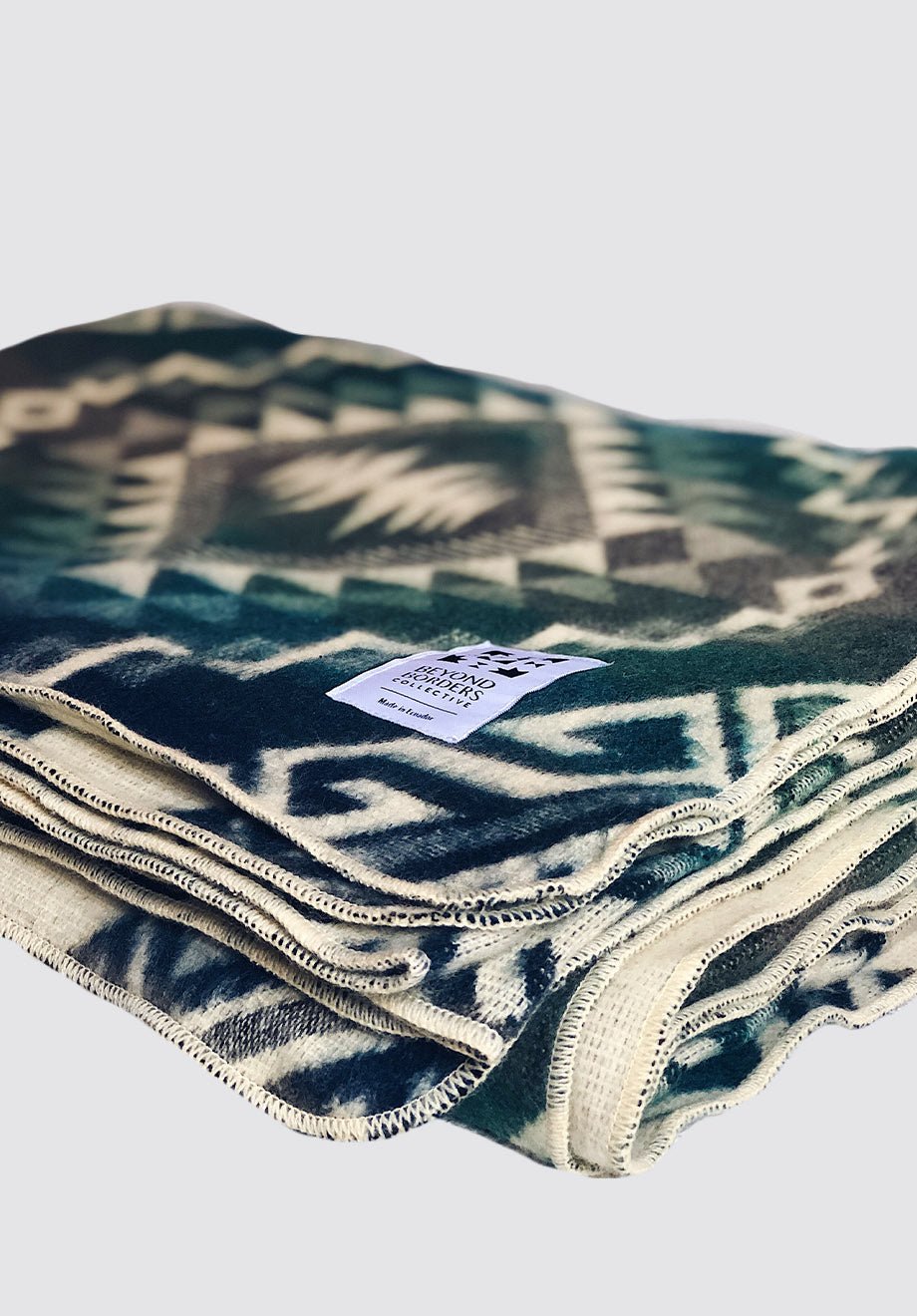 Epera Blanket | Blue/Green - Plain Tiger Blankets & Throws