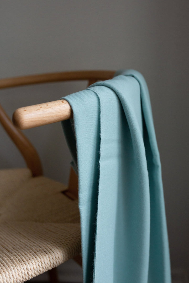 Esencia Alpaca Throw | Sky Blue - Plain Tiger Blankets & Throws