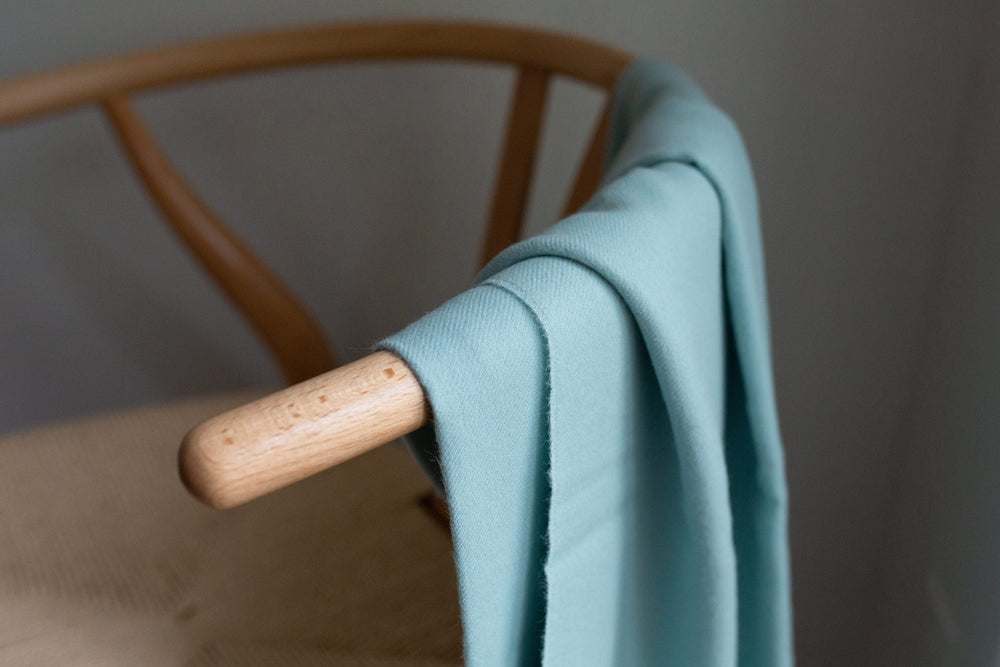 Esencia Alpaca Throw | Sky Blue - Plain Tiger Blankets & Throws