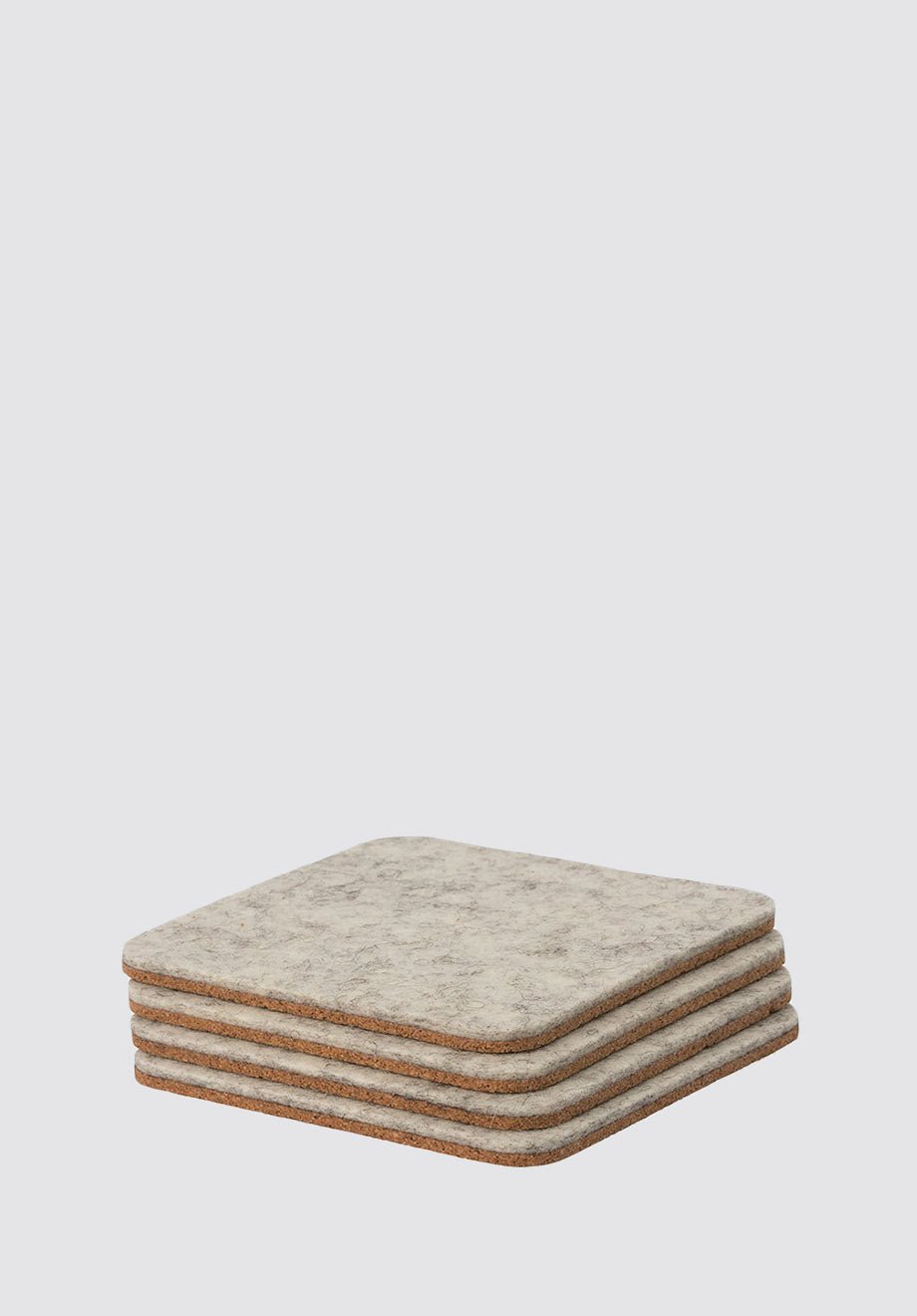 Felt and Cork Coasters - Plain Tiger Desk Accessories