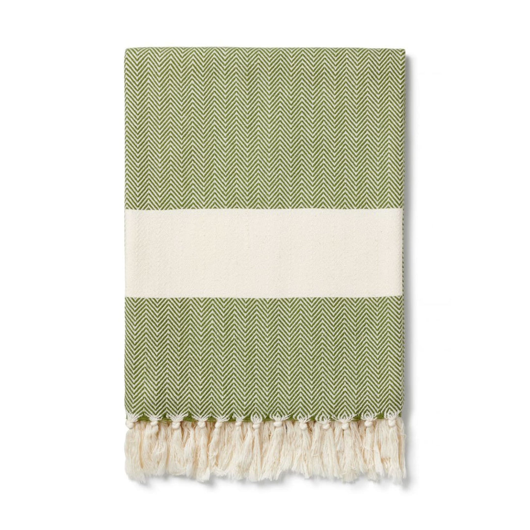 Ferah Organic Cotton Peshtemals - Plain Tiger Blankets & Throws