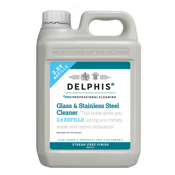 Glass and Stainless Steel Cleaner 2ltr Refill - Plain Tiger Bathroom