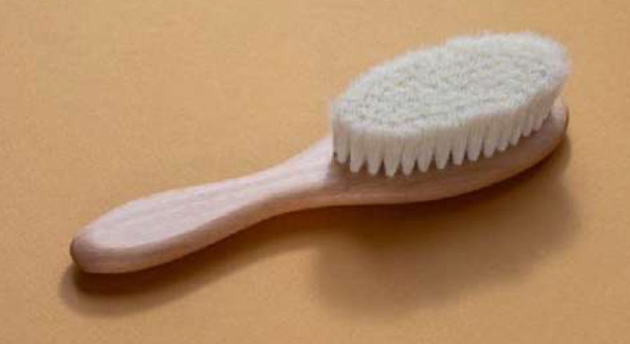 Hair Brush | Beech & Goat Hair - Plain Tiger