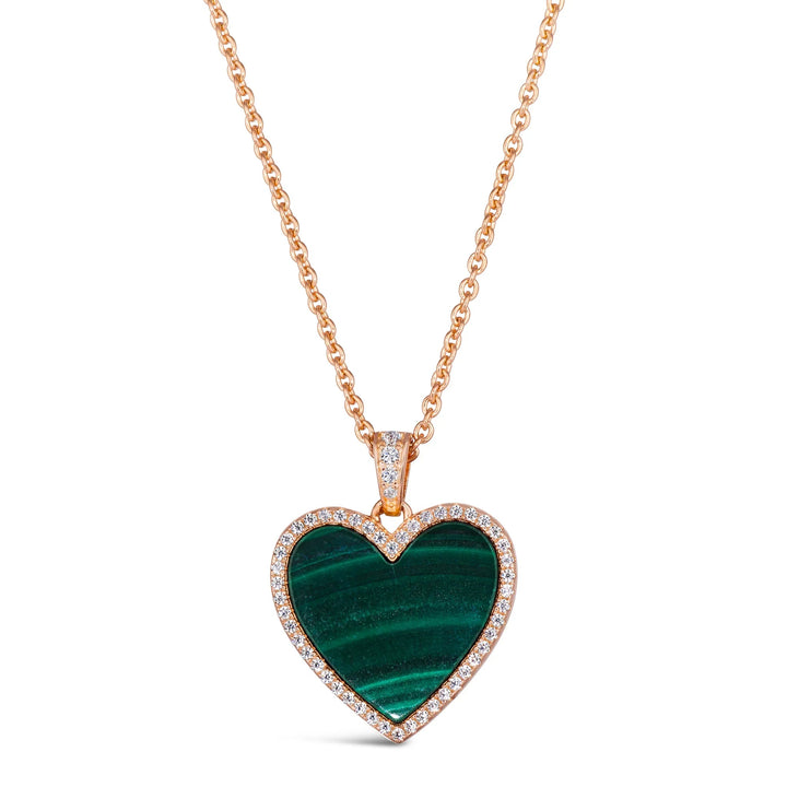 House of Cards 03 Malachite Necklace - Plain Tiger Necklaces