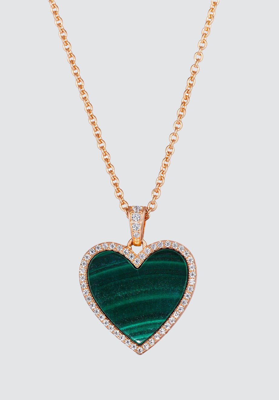 House of Cards 03 Malachite Necklace - Plain Tiger Necklaces