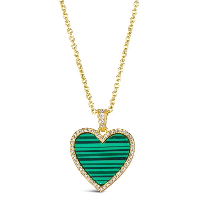 House of Cards 03 Malachite Necklace - Plain Tiger Necklaces