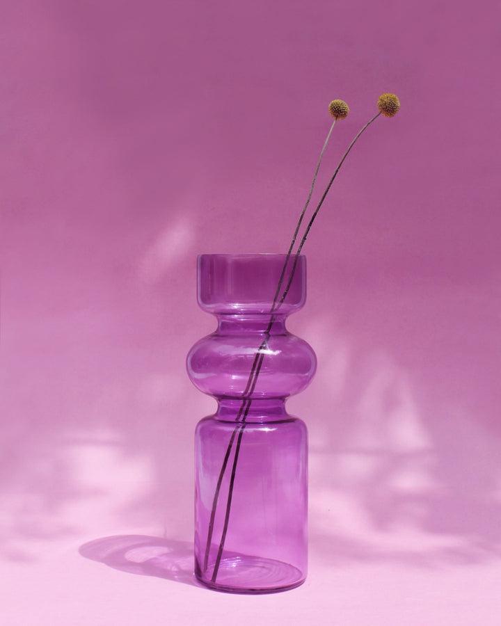 Iris Glass Vase | Millenial Purple - Plain Tiger Vases & Vessels