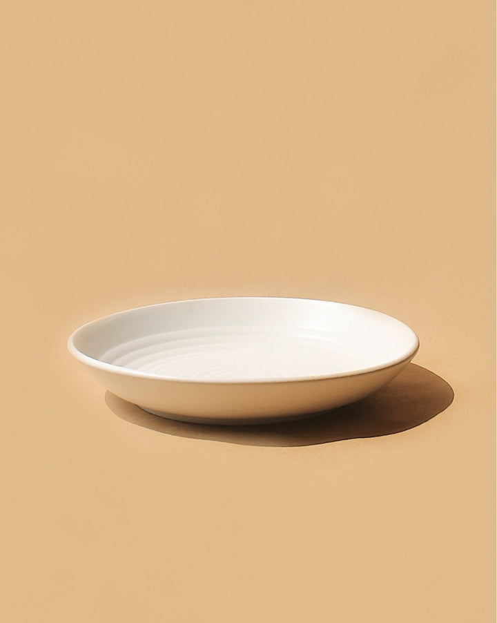 Kanji Flat Ripple Platter - Plain Tiger Crockery