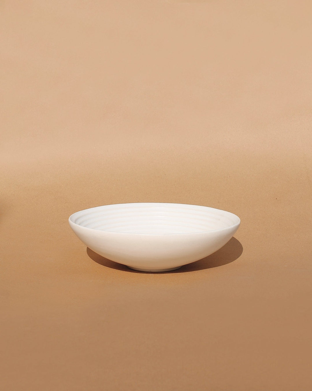 Kanji Ripple Serve Bowl - Plain Tiger Crockery