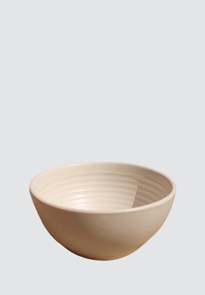 Kanji Small Ripple Serve Bowl - Plain Tiger Crockery