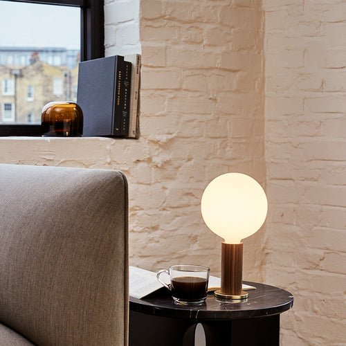 Knuckle Table Lamp + Sphere IV - Plain Tiger