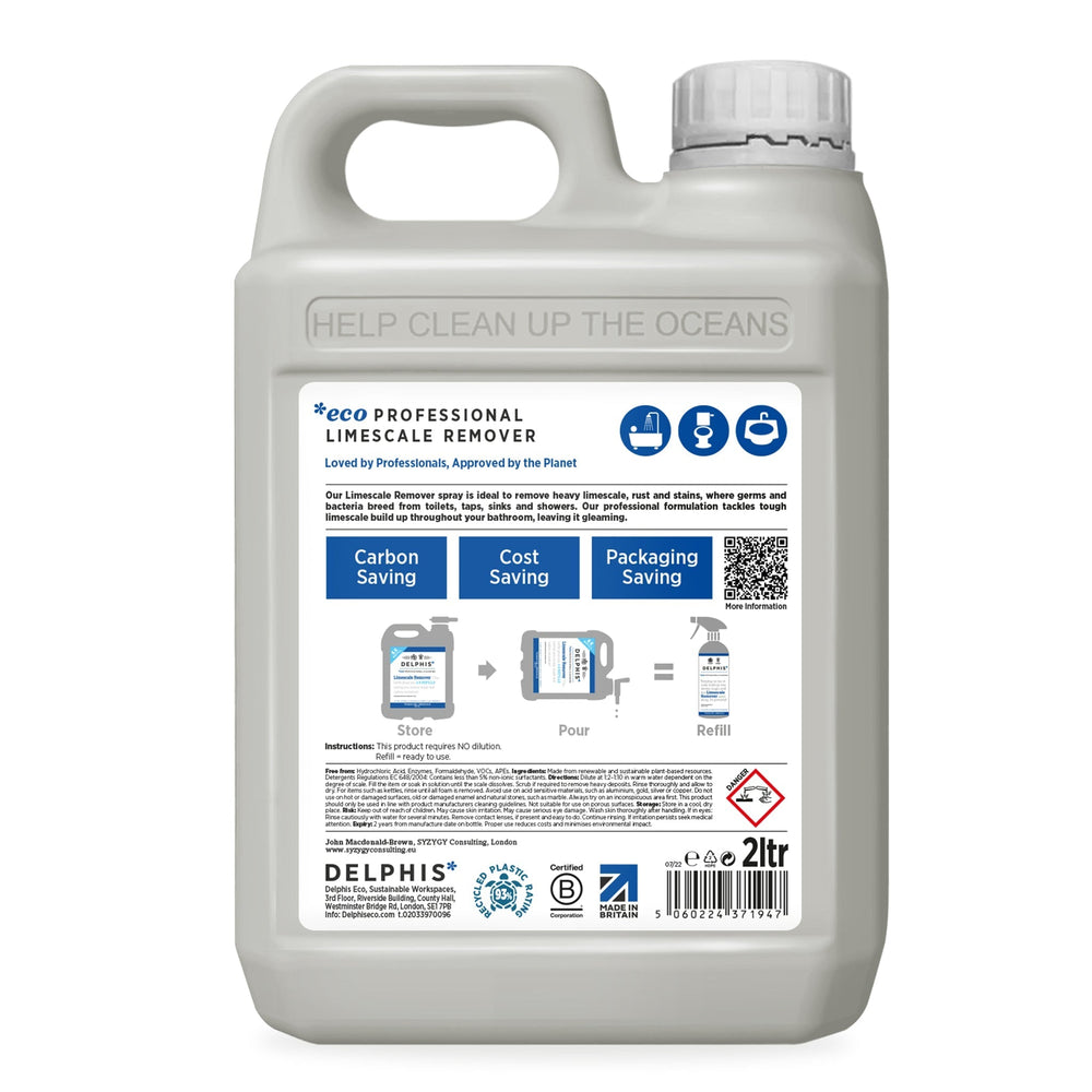 Limescale Remover 2ltr Refill - Plain Tiger Bathroom