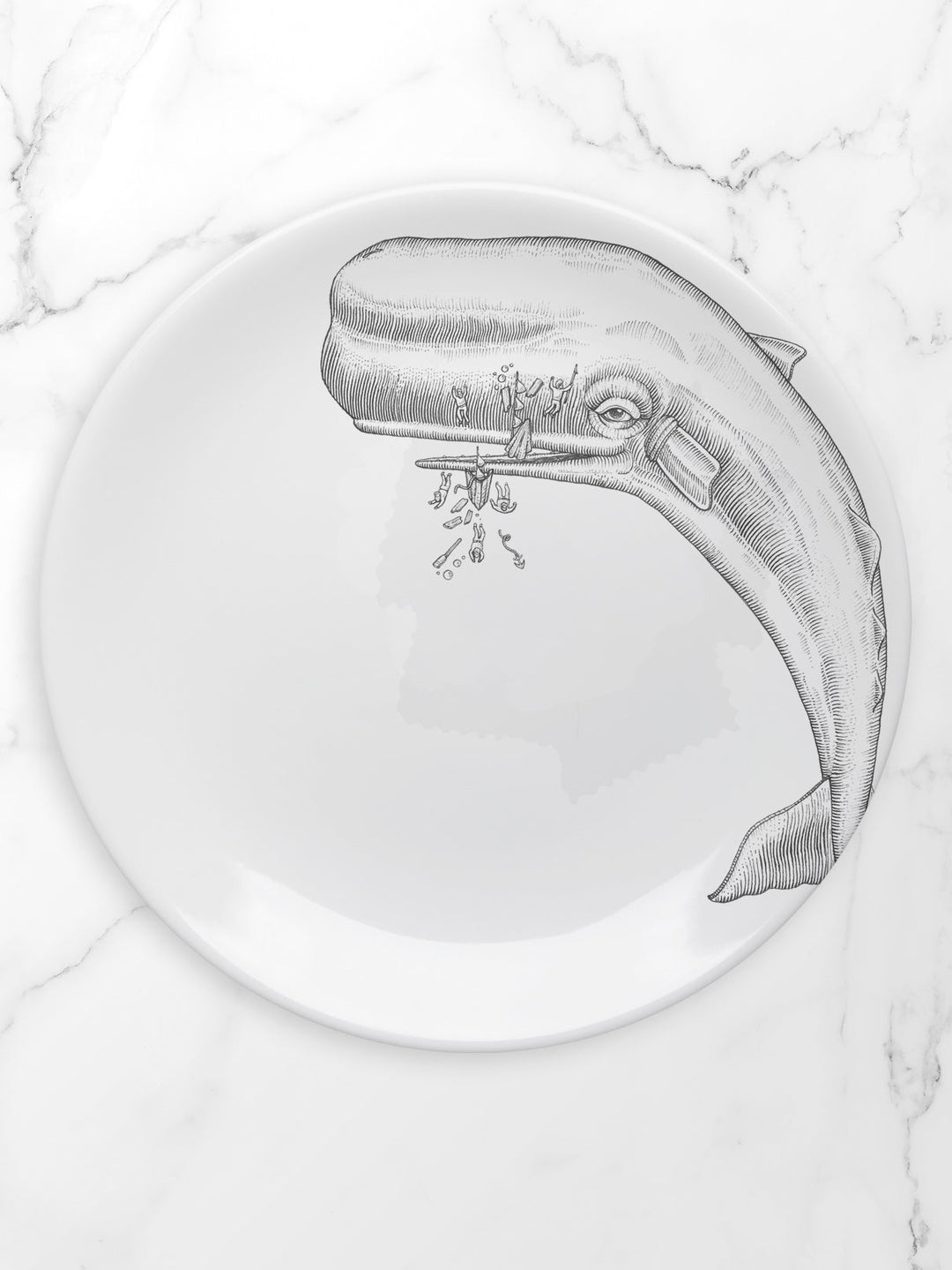 Moby Dick Plate Set - Plain Tiger Crockery