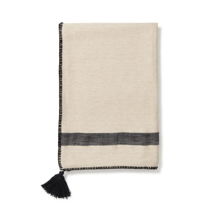 Narin - Linen, Tencel & Cotton Blanket - Plain Tiger Blankets & Throws