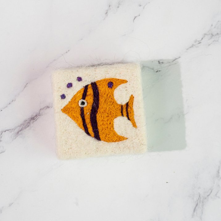 Natural Handmade Felted Soap - Plain Tiger Body Wash & Soaps