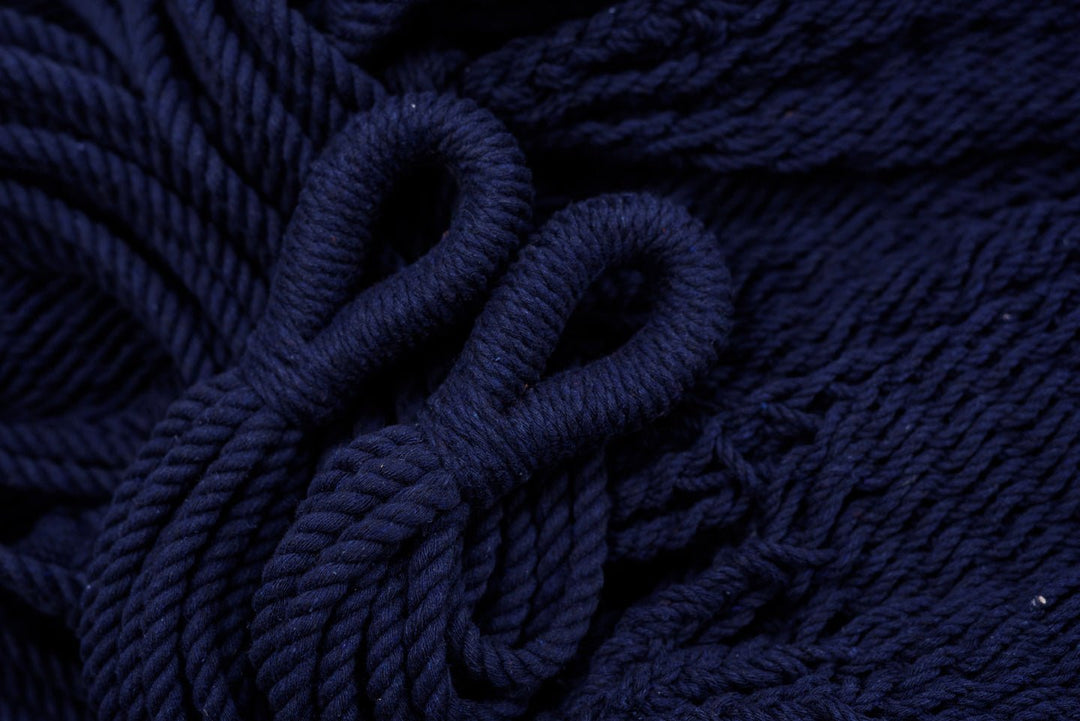 Navy Blue Cotton Hammock - Plain Tiger