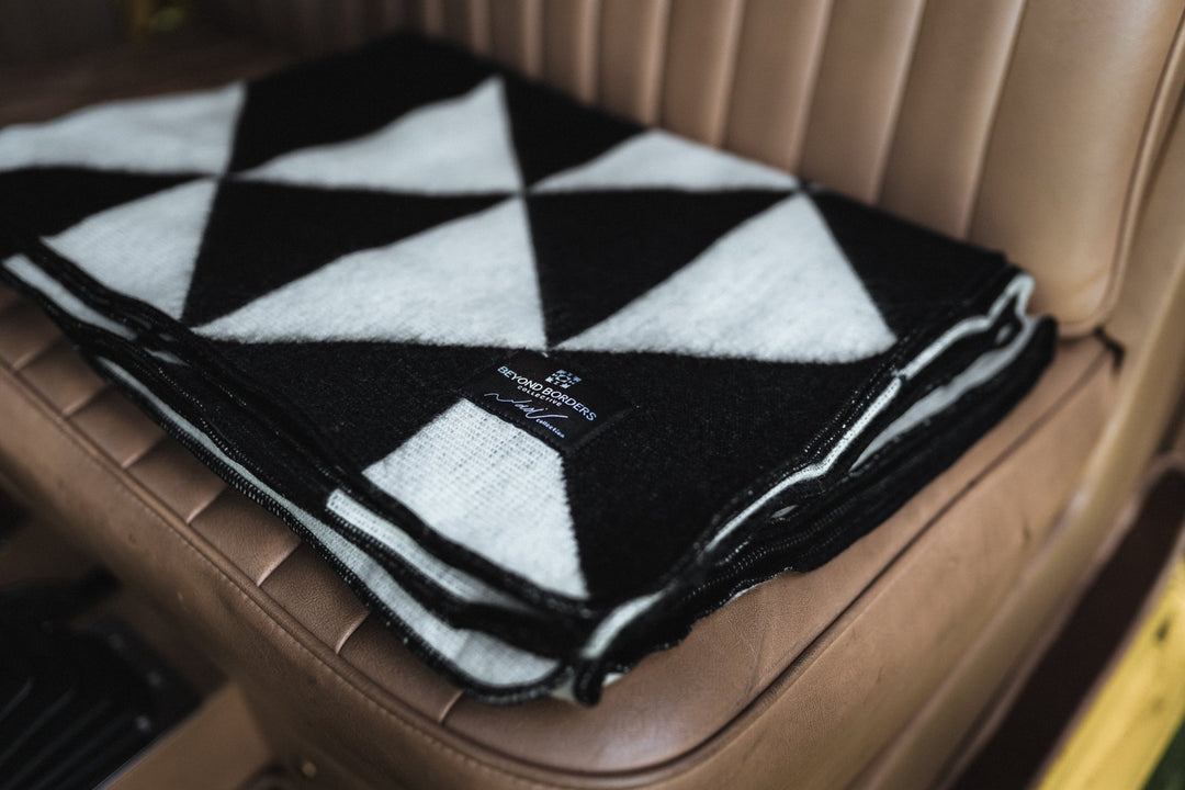 Nevado Blanket | Natural/Black - Plain Tiger Blankets & Throws