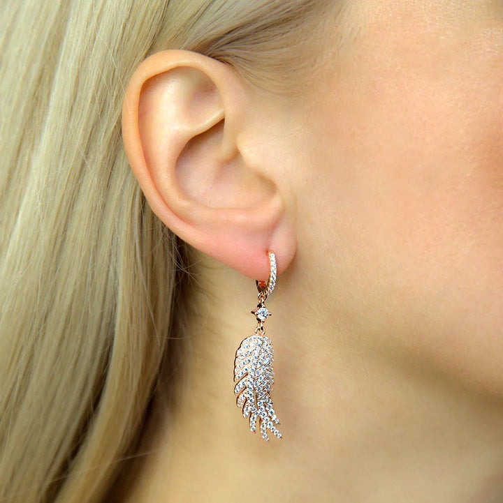 Olivia 26 Earrings Plume - Plain Tiger Earrings