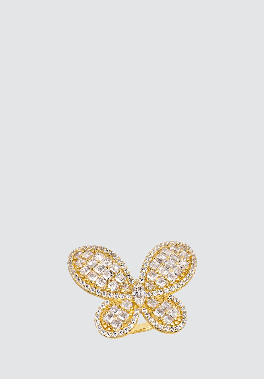 Olivia 80 Butterfly Ring - Plain Tiger Rings