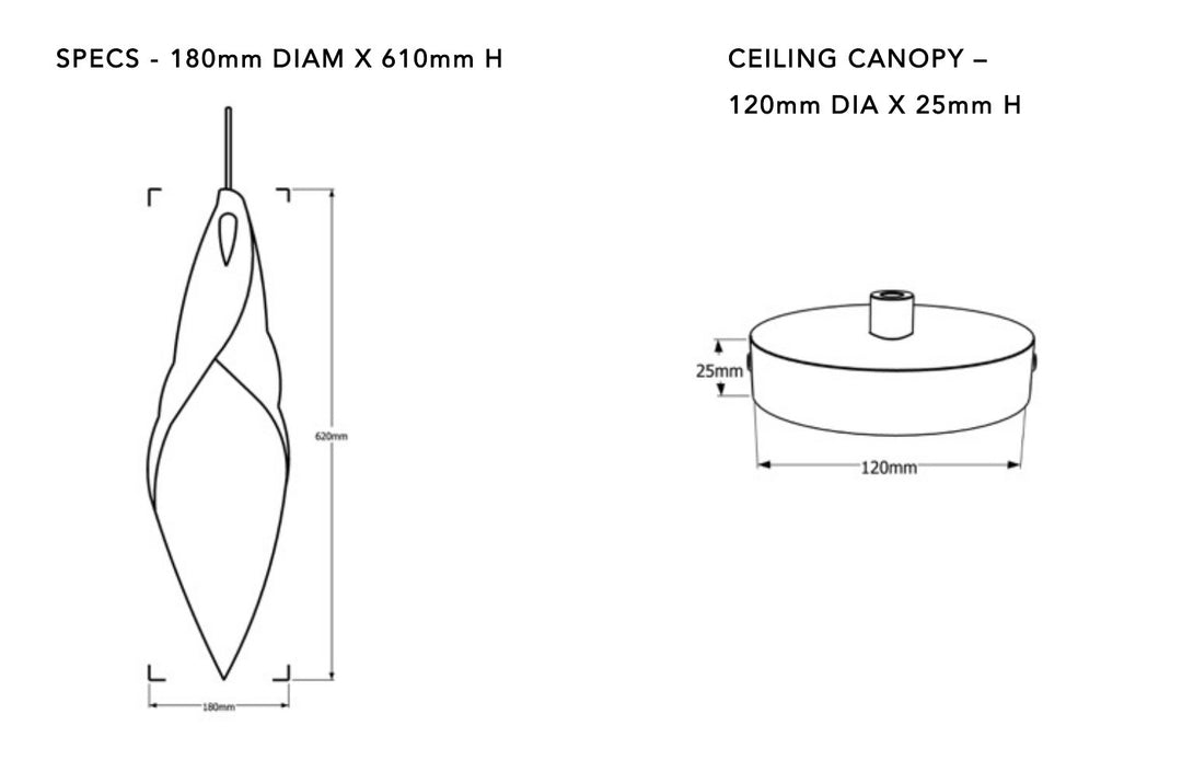 Pierced Blade Light - Plain Tiger Lighting