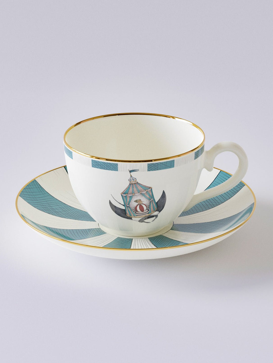 Searcus Tea Cup Set - Plain Tiger Crockery